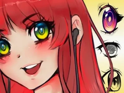 Hướng dẫn vẽ mắt anime chi tiết từng bước