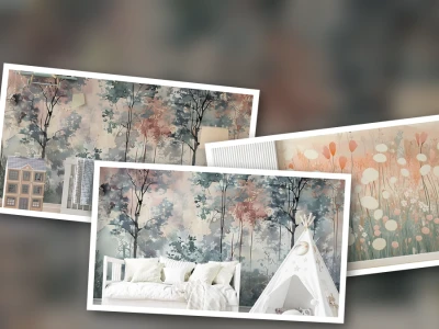 Inspiring nursery room designs using abstract watercolor wallpaper for nursery wall in 2026